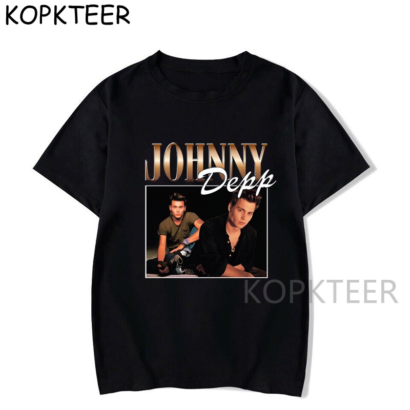 T 셔츠 Novelty Tops Funny Men o-neck Josh Brolin Rappers Men Casual Johnny Depp Tees Black Short Sleeve T Shirt Summer 2020